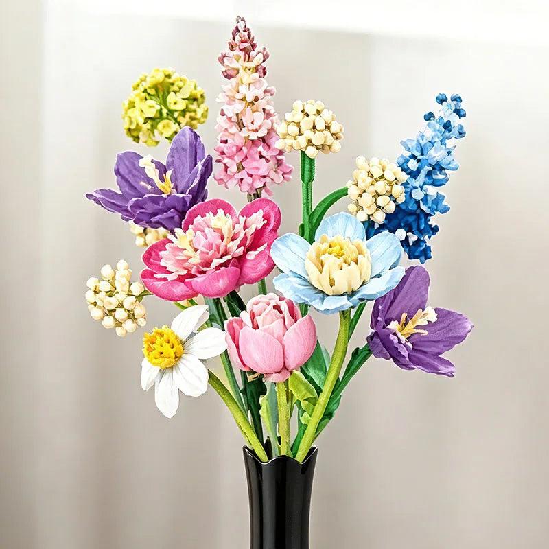  Building Block Set|865 Piece Rose Bouquet|Toylandeu™ 