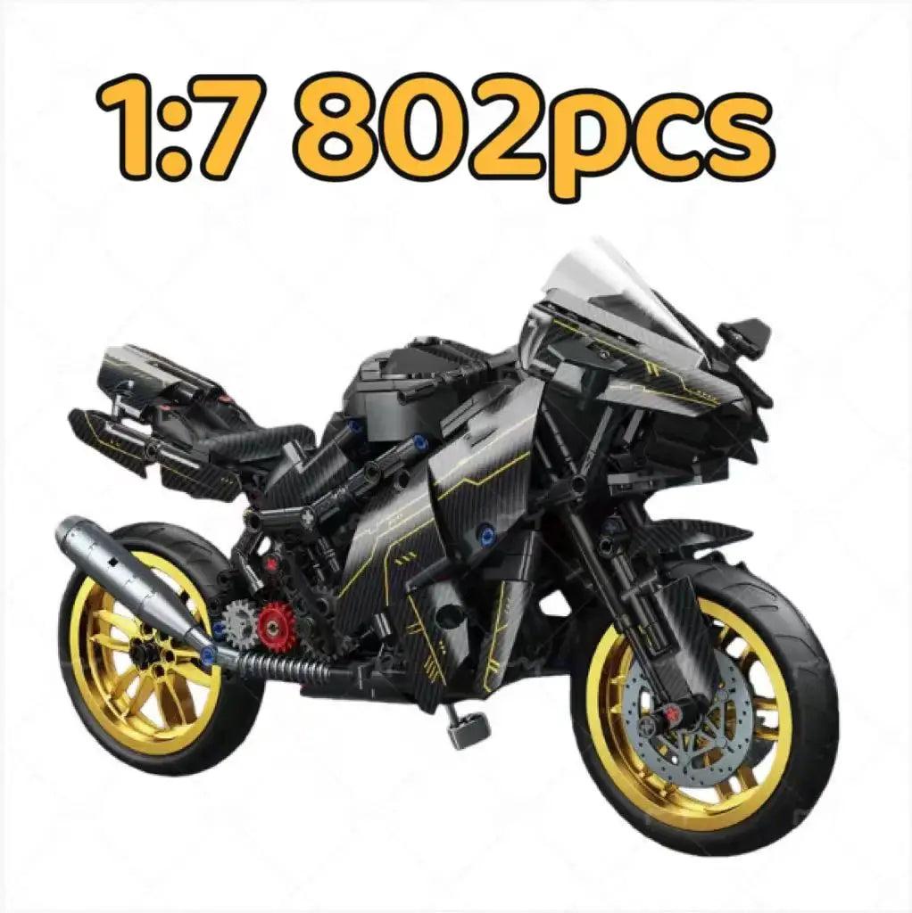  Motorcycle Building Blocks Set 886Pcs Realistic Racing Model -  ToylandEU™