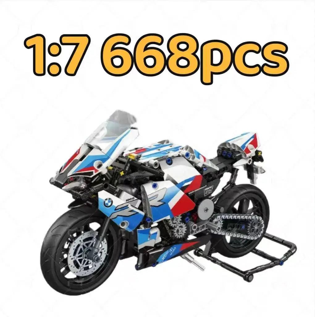  Motorcycle Building Blocks Set 886Pcs Realistic Racing Model -  ToylandEU™