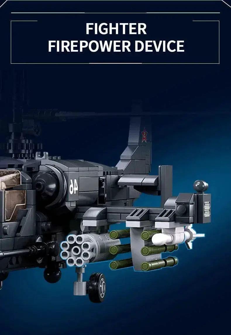  MOC 913PCS KA-52S Attack Helicopter Building Blocks Toys For Kids -  ToylandEU™