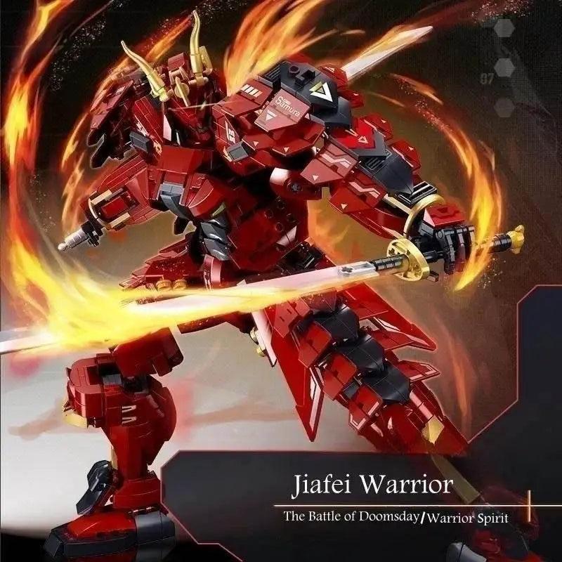  MOC 923PCS Flame War Warrior Mecha Building Blocks Model Toys -  ToylandEU™