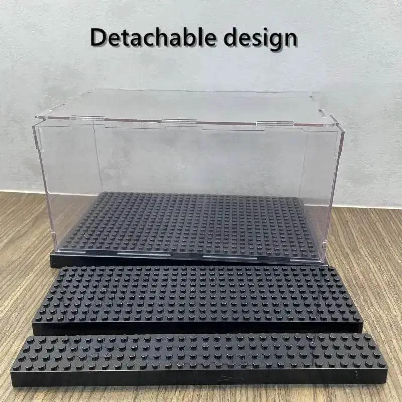  MOC Acrylic Transparent Display Box Building Blocks Model Assemble Dust Cover Figures Toys Protection Showcase Compatible With Brand -  ToylandEU™