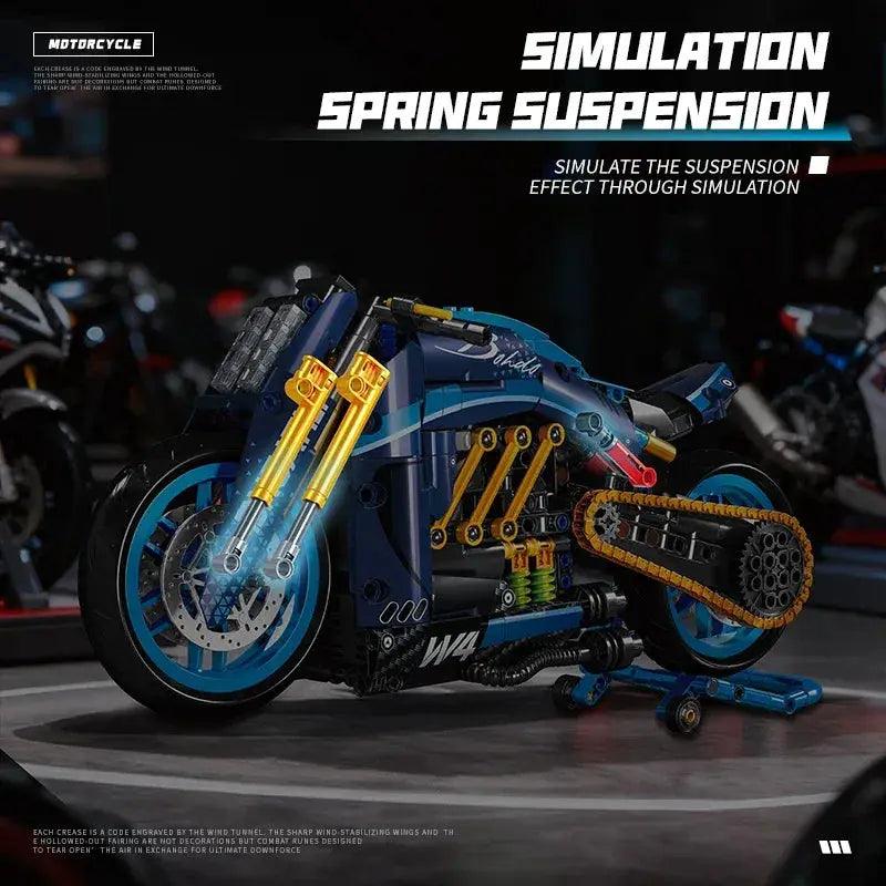  Adult Motorcycle Building Blocks Kit High Tech Model -  ToylandEU™