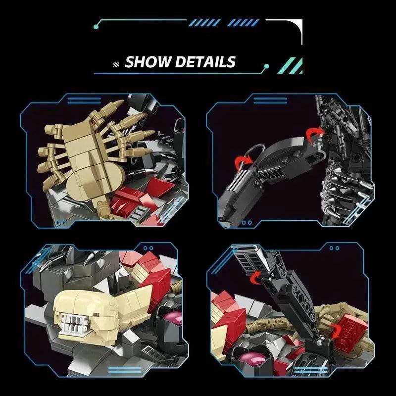 MOC 882PCS Alien Monster Building Blocks Classic Movie Robot Assemble Model Bricks -  ToylandEU™