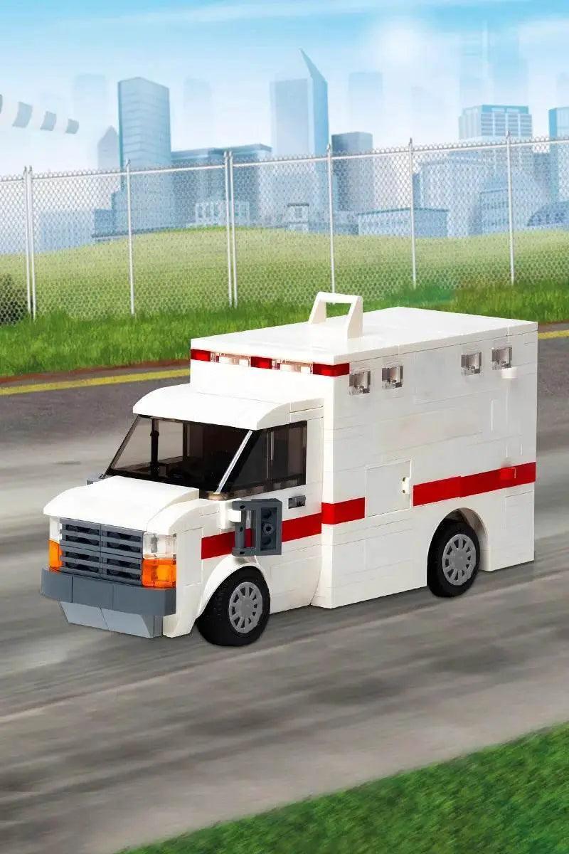  MOC MOC Ambulance Modular Building Blocks Full Interior Doctor Nurse Building Bricks MOC -  ToylandEU™