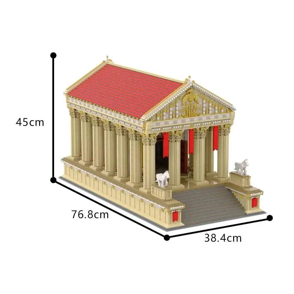  MOC MOC Ancient Roman Temple Model Building Blocks Gift Set Building Bricks MOC -  ToylandEU™