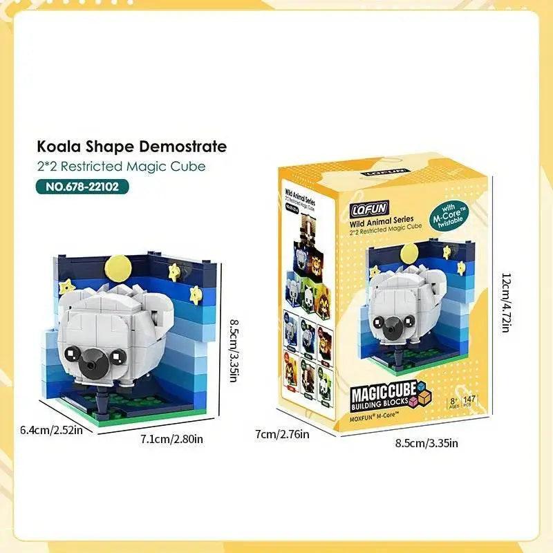  MOC Creative Animal Building Blocks Cute Panda Koala Tiger Rabbit Chicken Model Bricks -  ToylandEU™