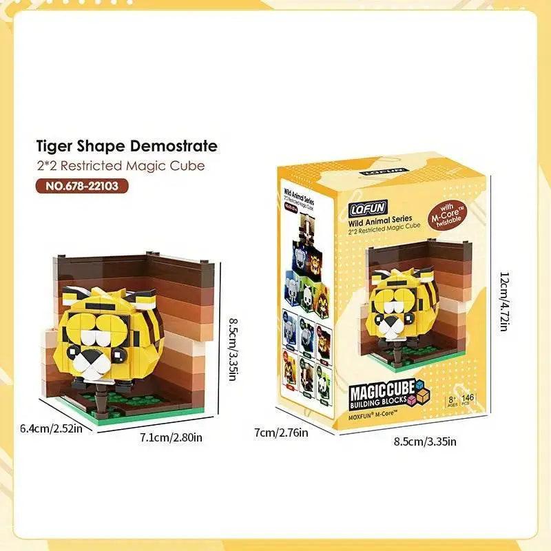  MOC Creative Animal Building Blocks Cute Panda Koala Tiger Rabbit Chicken Model Bricks -  ToylandEU™