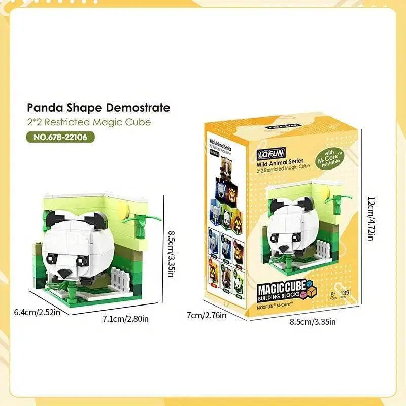  MOC Creative Animal Building Blocks Cute Panda Koala Tiger Rabbit Chicken Model Bricks -  ToylandEU™