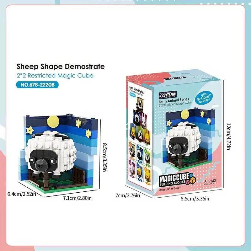  MOC Creative Animal Building Blocks Cute Panda Koala Tiger Rabbit Chicken Model Bricks -  ToylandEU™