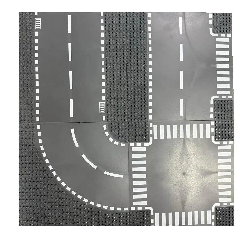  MOC Classic Building Blocks Base Plate City Street View Traffic Road -  ToylandEU™