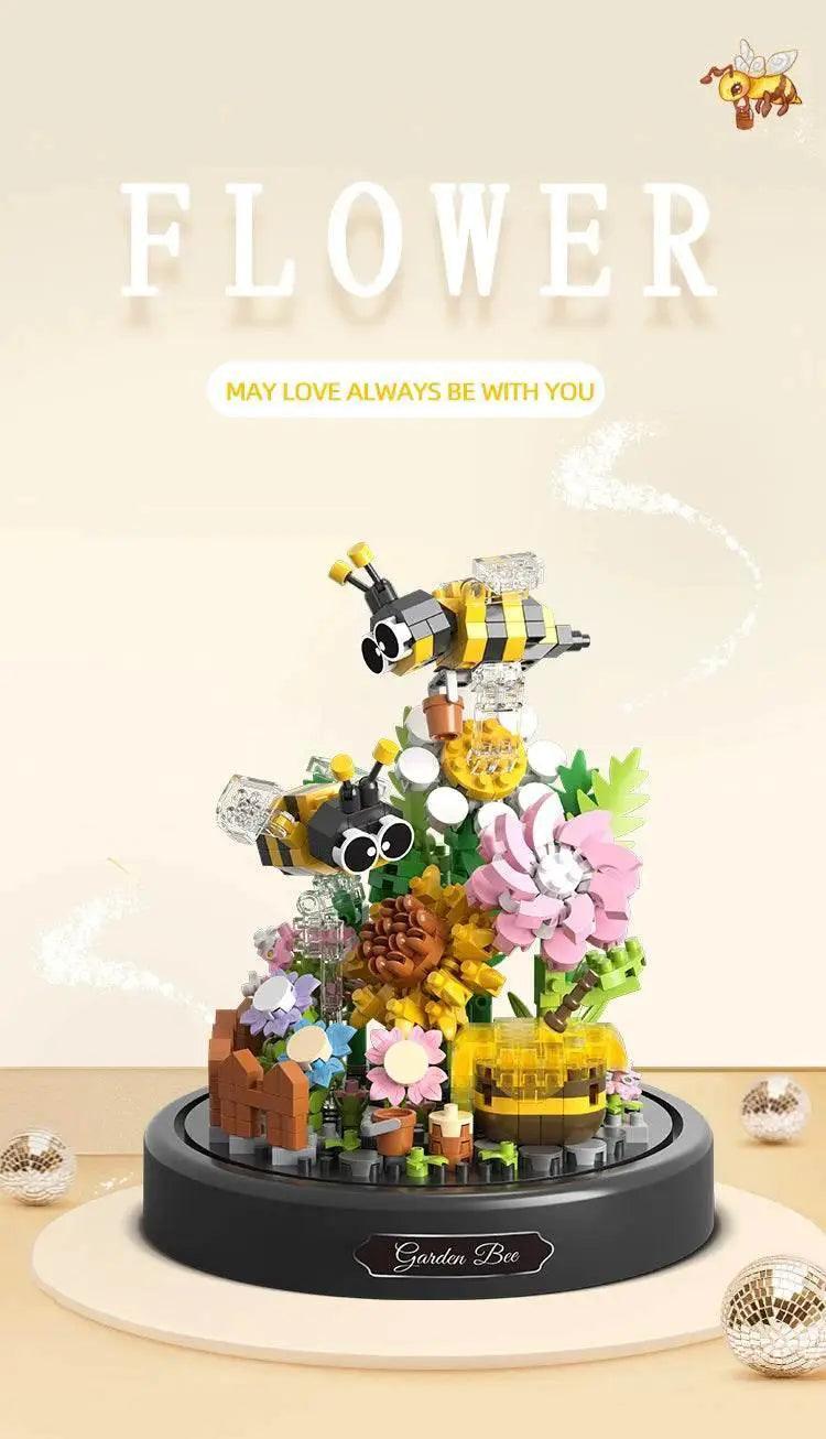  MOC Bee Butterfly Flower Bonsai Building Blocks Insect Plant Toy -  ToylandEU™