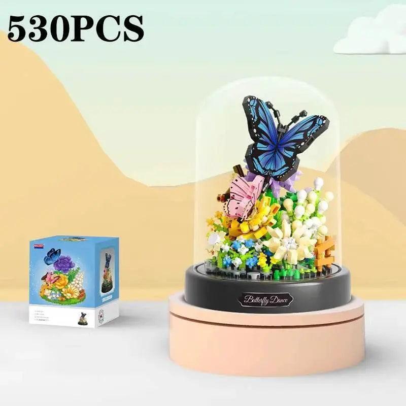  MOC Bee Butterfly Flower Bonsai Building Blocks Insect Plant Toy -  ToylandEU™