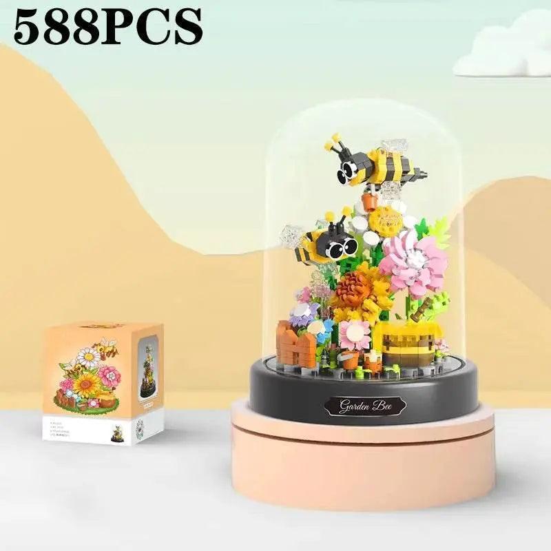  MOC Bee Butterfly Flower Bonsai Building Blocks Insect Plant Toy -  ToylandEU™