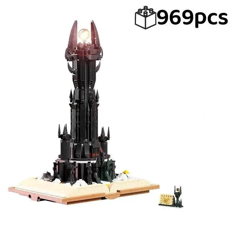  MOC 966PCS Black Tower Magic Book Building Blocks Dark Magic Castle Model -  ToylandEU™