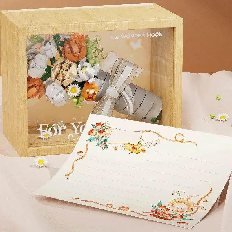  MOC Bouquet Building Blocks Assembly Moc Model DIY Eternal Flower Display Bricks Kits Holiday Gifts Children Toys -  ToylandEU™