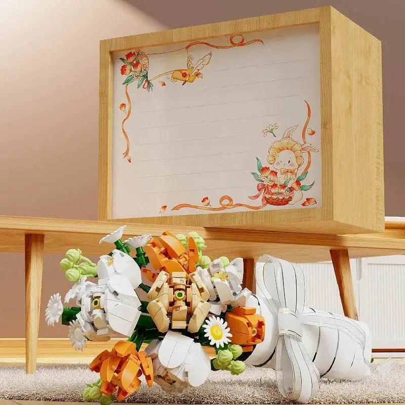  MOC Bouquet Building Blocks Assembly Moc Model DIY Eternal Flower Display Bricks Kits Holiday Gifts Children Toys -  ToylandEU™