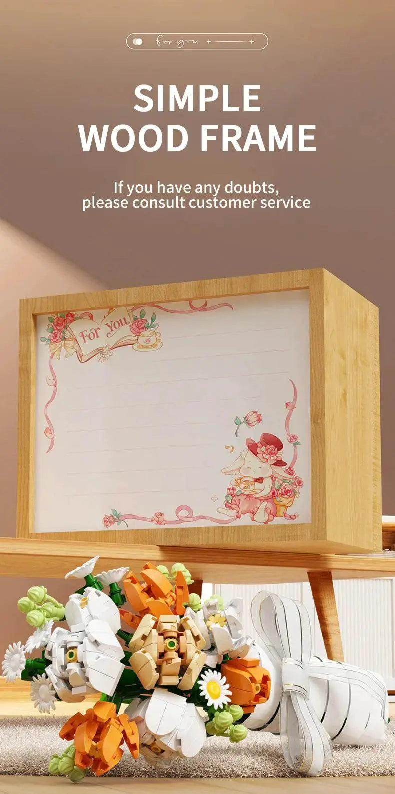  MOC Bouquet Building Blocks Assembly Moc Model DIY Eternal Flower Display Bricks Kits Holiday Gifts Children Toys -  ToylandEU™