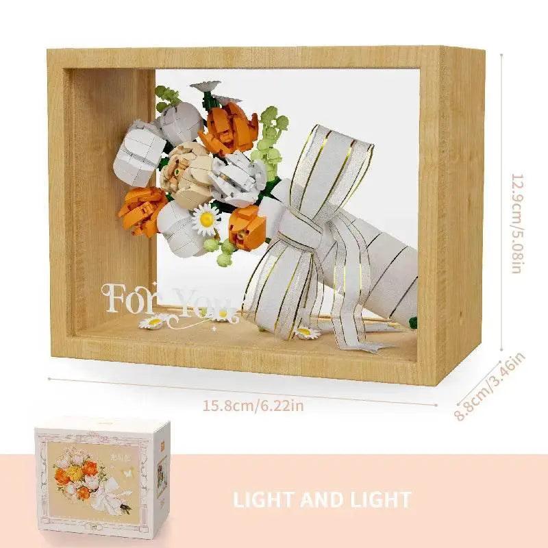  MOC Bouquet Building Blocks Assembly Moc Model DIY Eternal Flower Display Bricks Kits Holiday Gifts Children Toys -  ToylandEU™