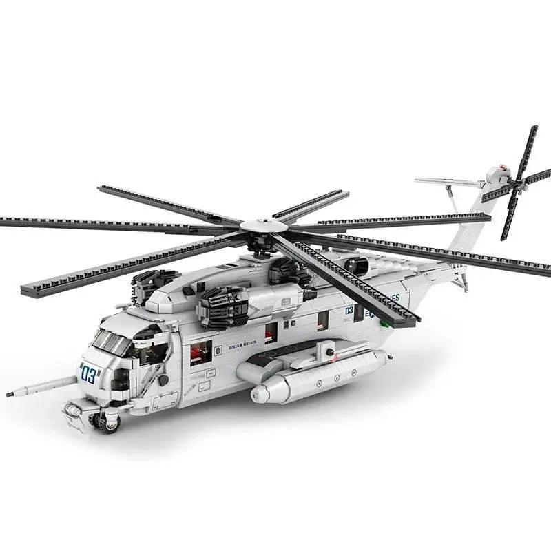  MOC CH-53E Transport Helicopter Building Blocks Army Plane Military Fighter Model Assembly Bricks Desktop Deco Kids Toy -  ToylandEU™