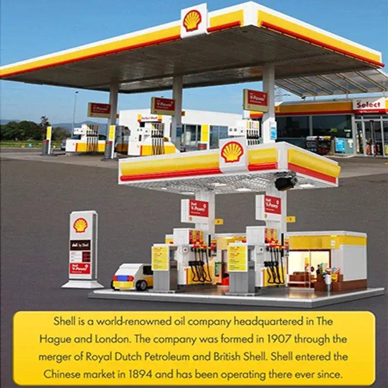 CaDa Gas Station Building Blocks Kit With USB Lighting -  ToylandEU™