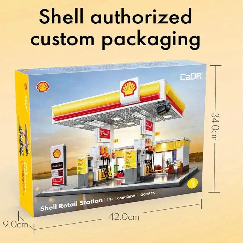  CaDa Gas Station Building Blocks Kit With USB Lighting -  ToylandEU™
