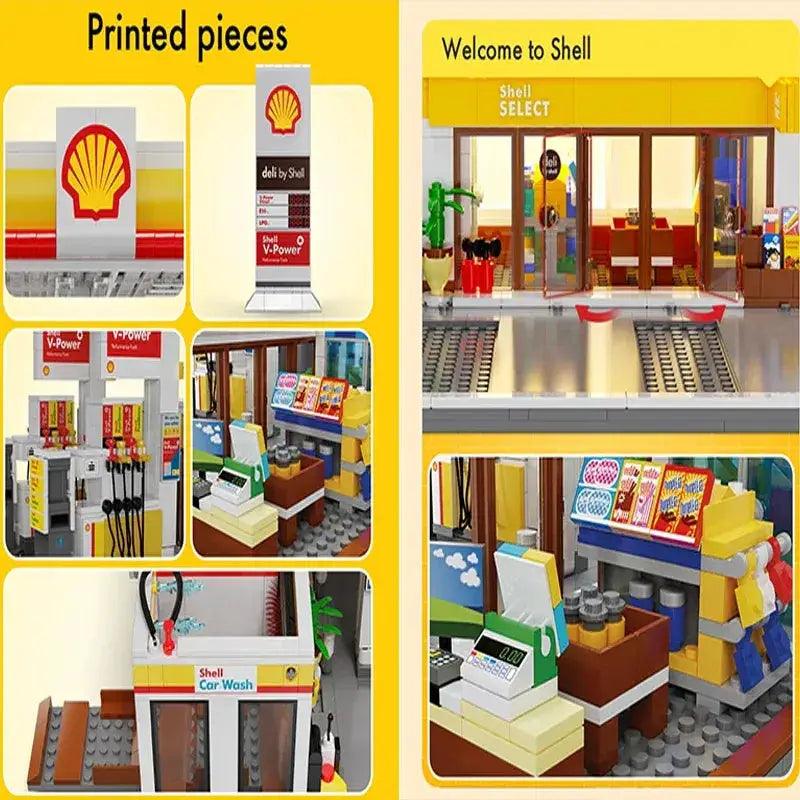  CaDa Gas Station Building Blocks Kit With USB Lighting -  ToylandEU™