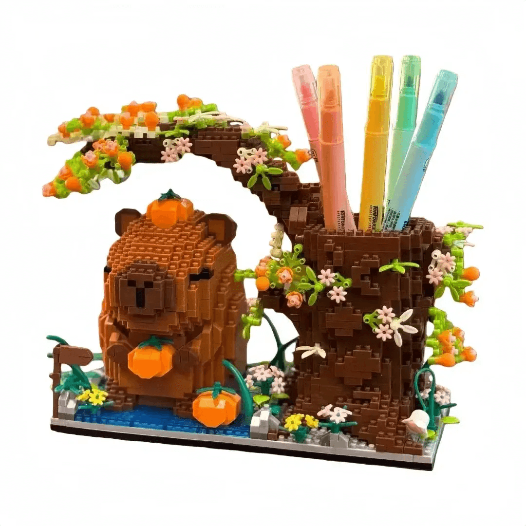  Capybara Pen Holder DIY Building Blocks Easy Assembly -  ToylandEU™