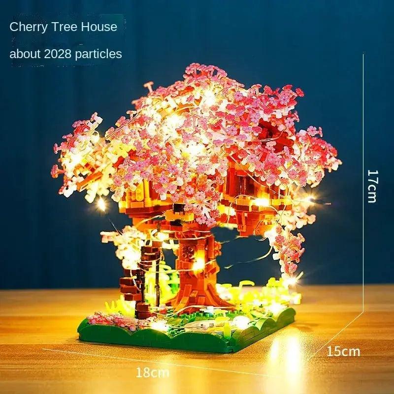  Cherry Blossom Tree Building Blocks Set With Light -  ToylandEU™