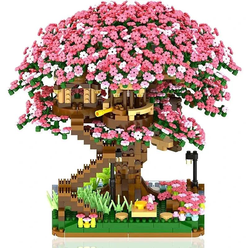 Cherry Blossom Tree Building Blocks Set With Light -  ToylandEU™