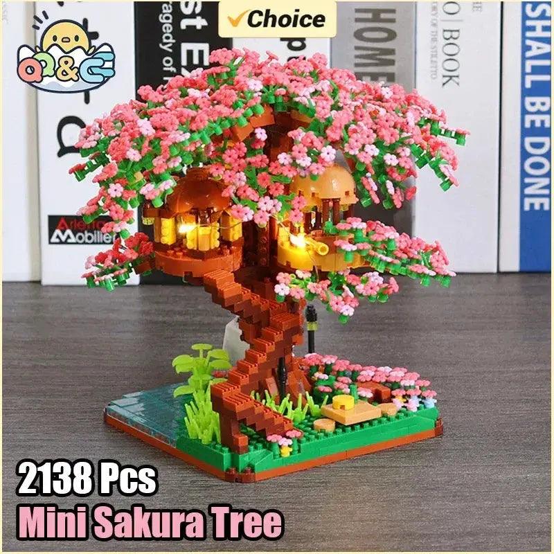  Cherry Blossom Tree Building Blocks Set With Light -  ToylandEU™