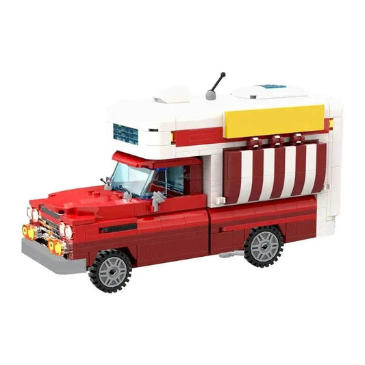  MOC Chevrolet Apache Food Truck Model Movable Brick Building Bricks MOC Gift -  ToylandEU™