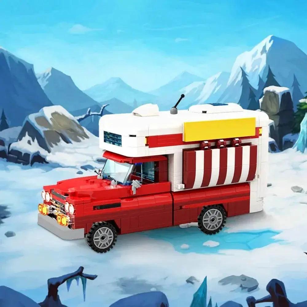  MOC Chevrolet Apache Food Truck Model Movable Brick Building Bricks MOC Gift -  ToylandEU™