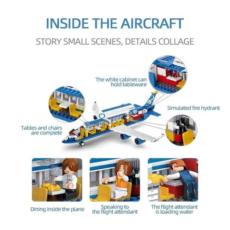  MOC Creative City Airbus Cargo Aircraft Plane Building Blocks -  ToylandEU™
