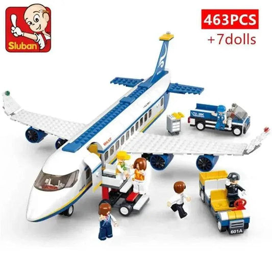  MOC 463Pcs City Airport Airbus Aircraft Airplane Building Blocks -  ToylandEU™