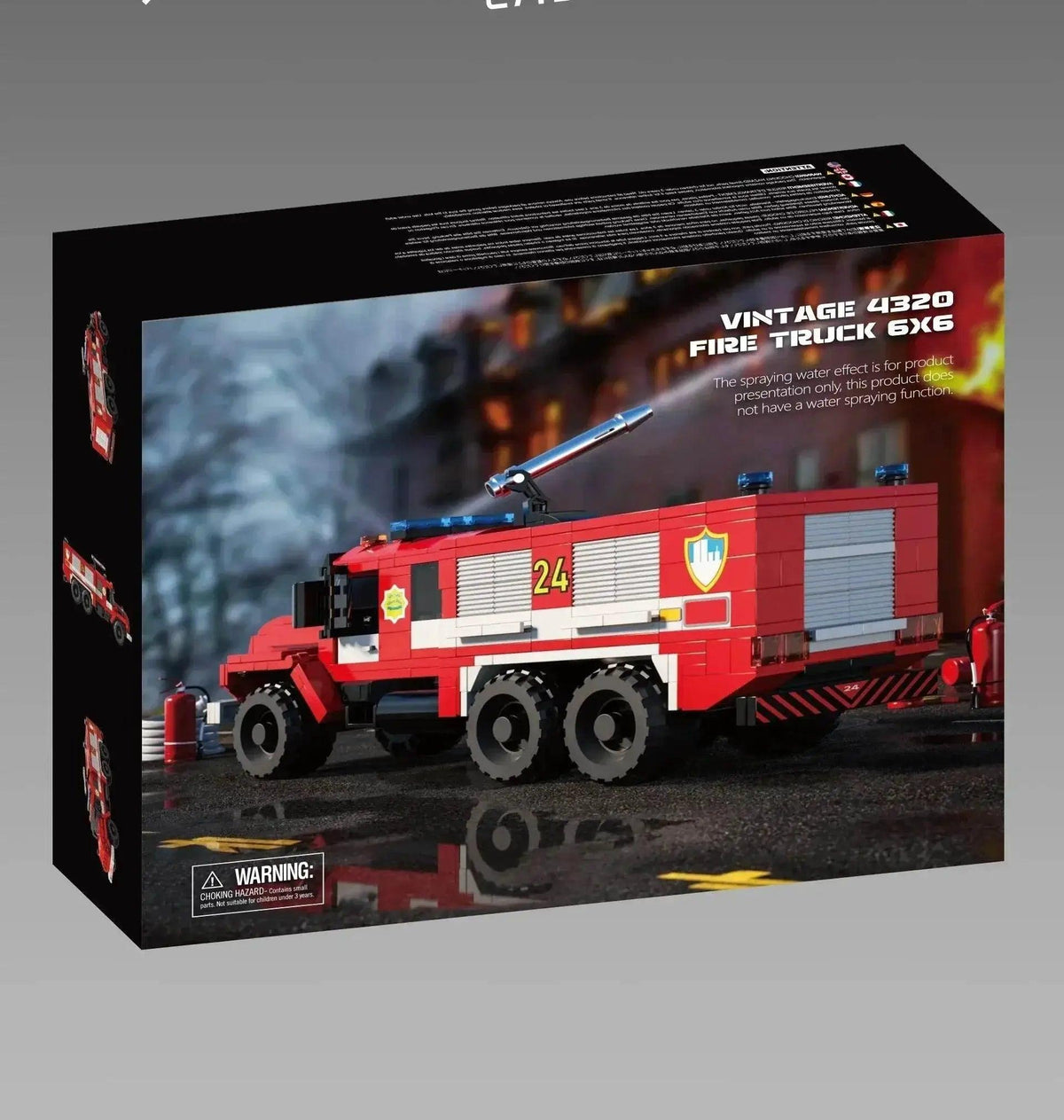 MOC 471PCS City Fire Truck Building Blocks Vintage Rescue Car Model -  ToylandEU™