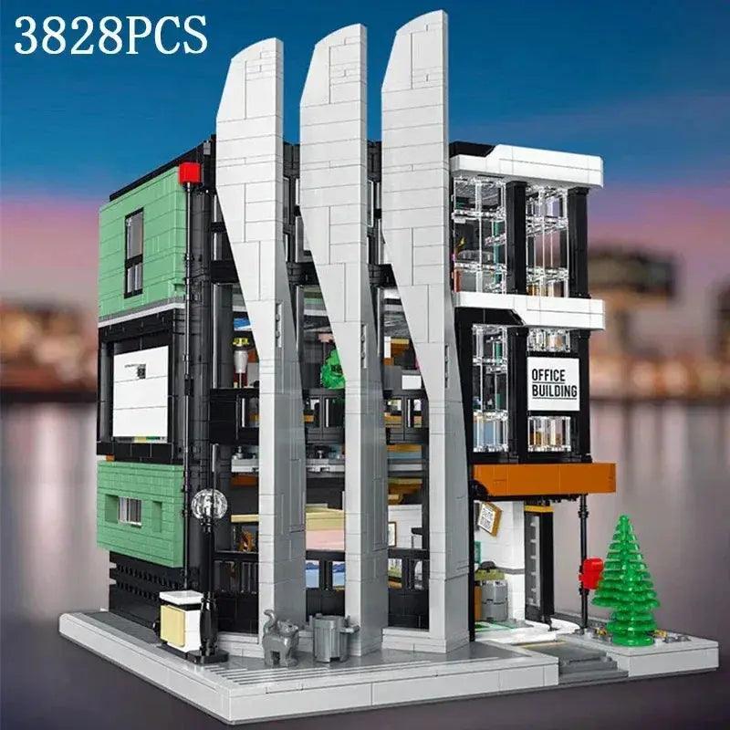  City Street View Office Building Blocks With Lights -  ToylandEU™