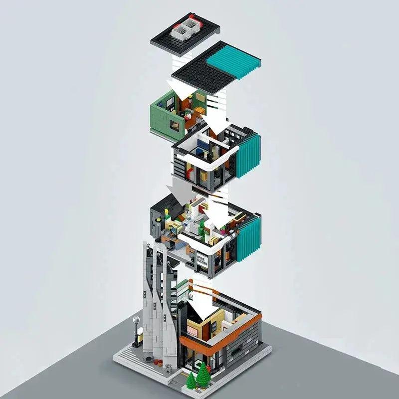  City Street View Office Building Blocks With Lights -  ToylandEU™