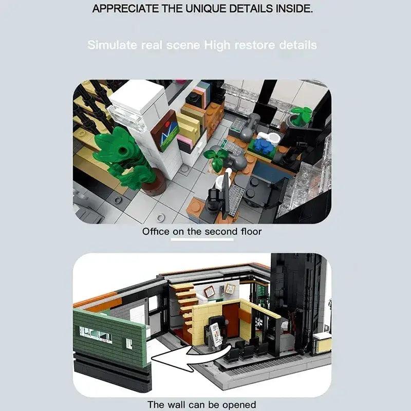  City Street View Office Building Blocks With Lights -  ToylandEU™