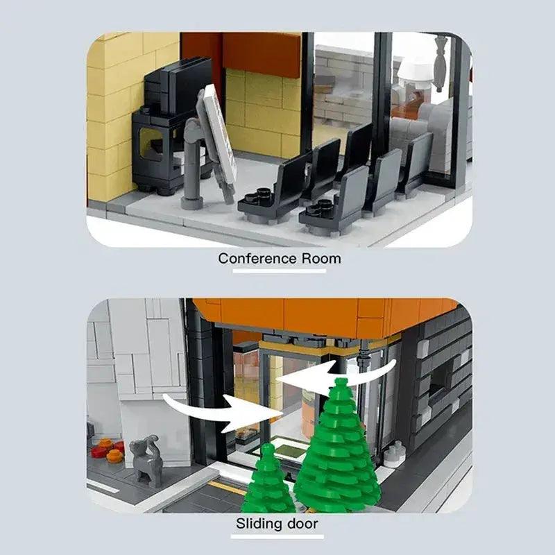  City Street View Office Building Blocks With Lights -  ToylandEU™