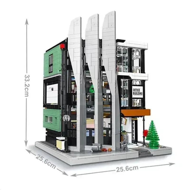  City Street View Office Building Blocks With Lights -  ToylandEU™