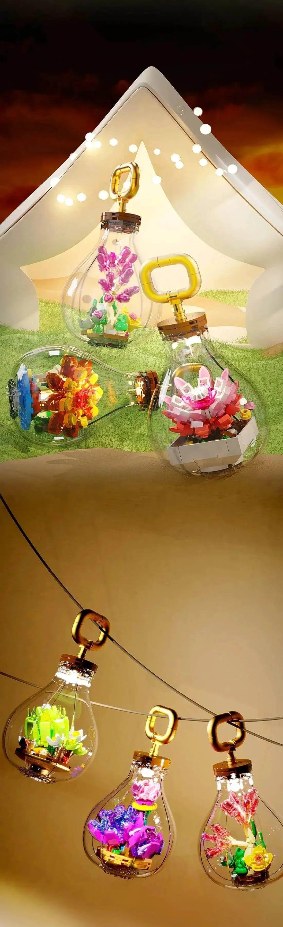 MOC Creative Succulent Glower Bulb Building Blocks for Kids Toys -  ToylandEU™