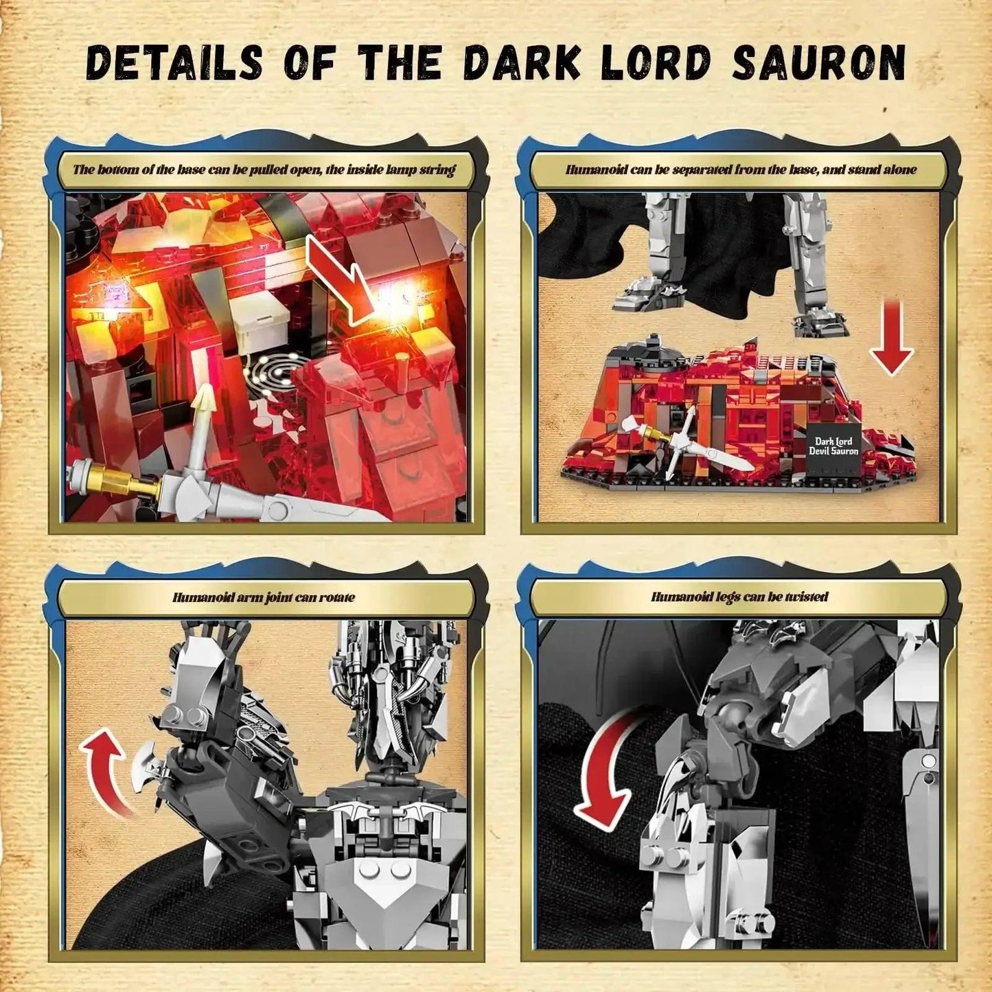  Dark Lord Sauron Mech Building Set For Adult Collectors -  ToylandEU™