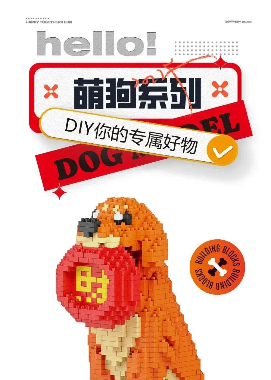  New Dog Model Micro Building Block Toys Set for Kid Boy Girls Adult Beginner Teddy Hughes Corgi Collie Pet Style Bricks -  ToylandEU™