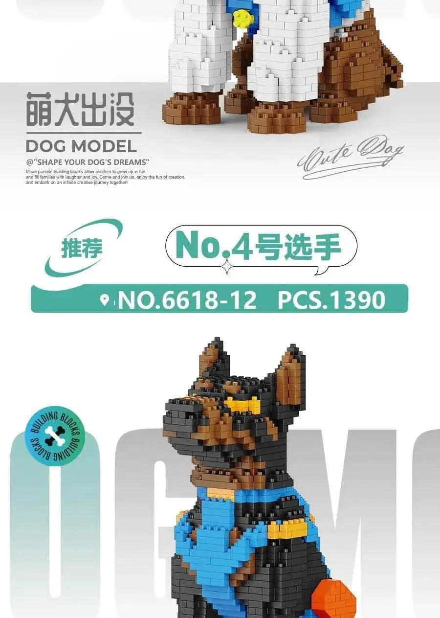  New Dog Model Micro Building Block Toys Set for Kid Boy Girls Adult Beginner Teddy Hughes Corgi Collie Pet Style Bricks -  ToylandEU™