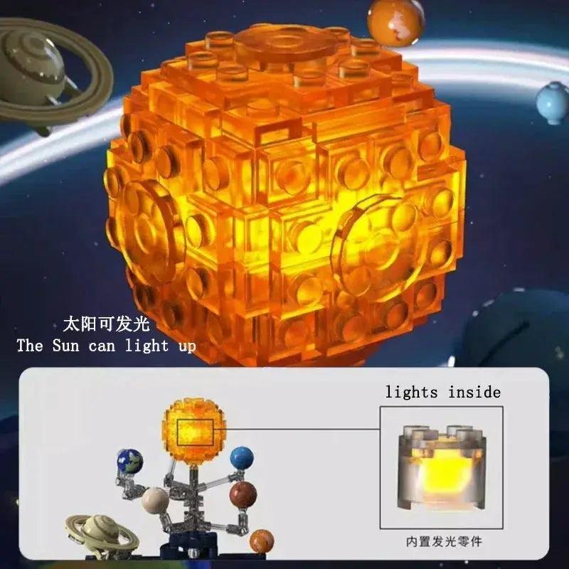  Electric Rotatable Solar System Building Blocks Kit -  ToylandEU™