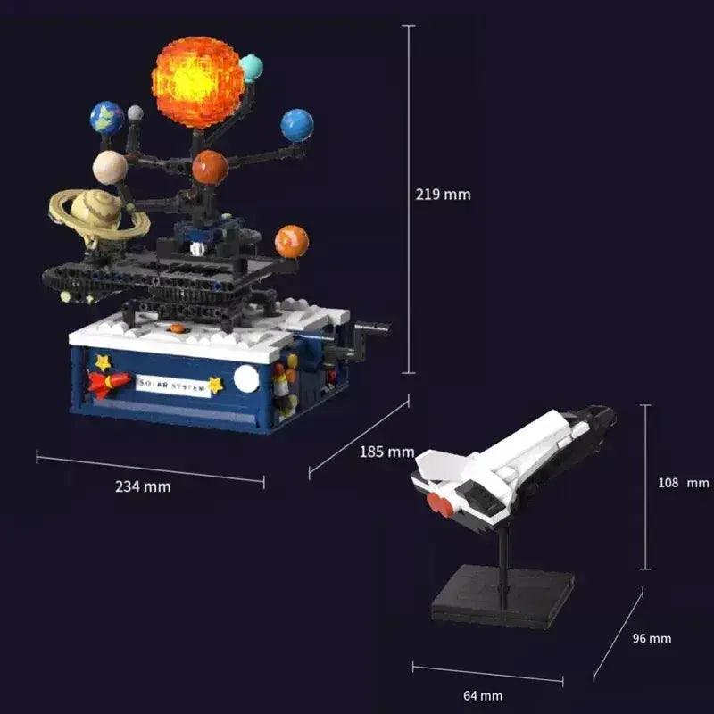  Electric Rotatable Solar System Building Blocks Kit -  ToylandEU™