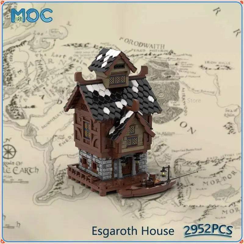  MOC Esgaroth House MOC Building Blocks DIY Assemble Bricks Model Building Bricks MOC -  ToylandEU™