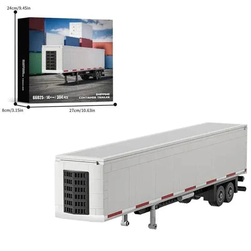  MOC 421PCS European Truck Head Building Blocks Creative Connectable Container Trailer Model Bricks Diy Toys -  ToylandEU™