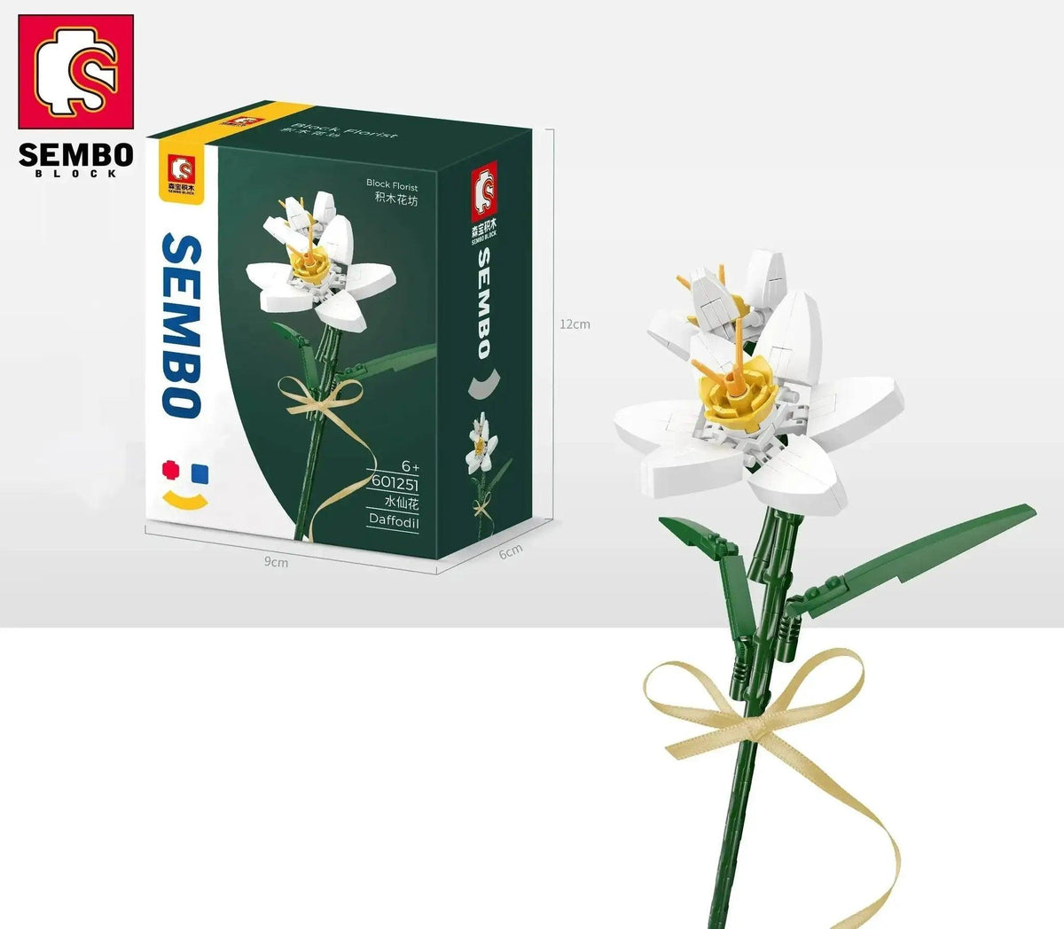  MOC Flower Bouquet Building Blocks Carnation Sunflower Daffodil Model Bricks Kids DIY Toy Gift -  ToylandEU™